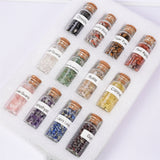 crystal chips bottle set(inluded 12 pcs different materials bottle)