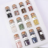 crystal chips bottle set(inluded 12 pcs different materials bottle)