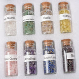 crystal chips bottle set(inluded 12 pcs different materials bottle)