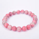 High quality dark pink rhodonite brecelet