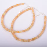 faced drum beads rainbow opal brecelet