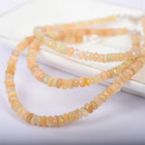 faced drum beads rainbow opal brecelet