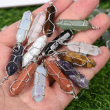 Metal wire wrapping DT pendent