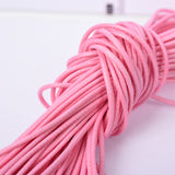 1.5mm 45cm Lobster Clasp Wax Cord Black Leather Rope Jewelry DIY Chain