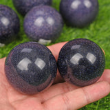 man-made blue sandstone sphere