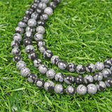 【Loose beads--Snowflake Obsidian】
