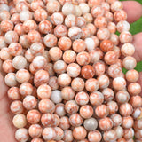 【Loose beads--Red Vein agate】