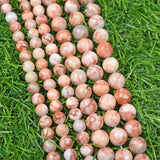【Loose beads--Red Vein agate】