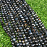【Loose beads--Blue Tiger Eye Grade AB】