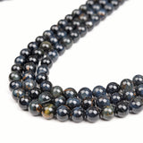 【Loose beads--Blue Tiger Eye Grade AB】