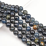 【Loose beads--Blue Tiger Eye Grade AB】