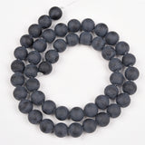 【Loose beads--Matte Black Agate】