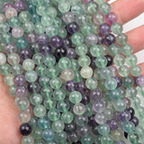 【Loose beads--Colorful Fluorite】