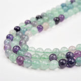 【Loose beads--Colorful Fluorite】