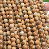 【Loose beads--Yellow Pic Stone】