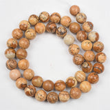 【Loose beads--Yellow Pic Stone】