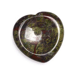 【Worry Stone - heart shape】 Thumb Healing Crystals Palm Stone Used for Relaxation Anxiety Relief