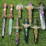 handmade nature quartz point wands
