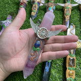 handmade nature quartz point wands