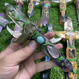 handmade nature quartz point wands