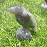 2.4 inch raven carving