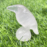 2.4 inch raven carving