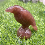 2.4 inch raven carving