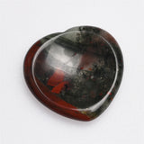 【Worry Stone - heart shape】 Thumb Healing Crystals Palm Stone Used for Relaxation Anxiety Relief