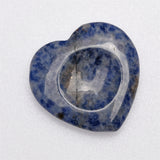 【Worry Stone - heart shape】 Thumb Healing Crystals Palm Stone Used for Relaxation Anxiety Relief