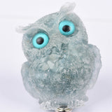 【Orgenite chips owl】Popular customers customize natural crystal ships material owls