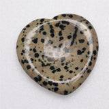 【Worry Stone - heart shape】 Thumb Healing Crystals Palm Stone Used for Relaxation Anxiety Relief