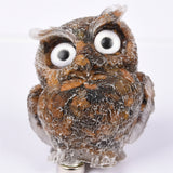 【Orgenite chips owl】Popular customers customize natural crystal ships material owls