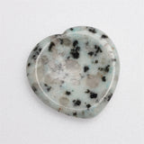 【Worry Stone - heart shape】 Thumb Healing Crystals Palm Stone Used for Relaxation Anxiety Relief