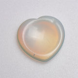 【Worry Stone - heart shape】 Thumb Healing Crystals Palm Stone Used for Relaxation Anxiety Relief