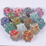 【Orgenite chips owl】Popular customers customize natural crystal ships material owls