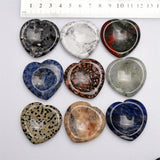 【Worry Stone - heart shape】 Thumb Healing Crystals Palm Stone Used for Relaxation Anxiety Relief