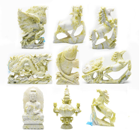 Olive Jade Animal Carvings【Large size !!! 】