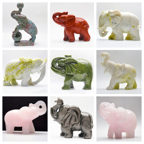 Crystal Elephant Carvings【 Big size】