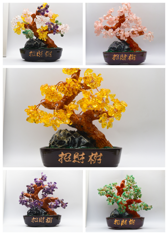 Crystal Rich Tree Carvings【5kinds $35 each】