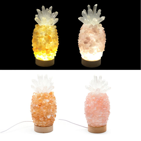 Pineapple crystal lamp decoration