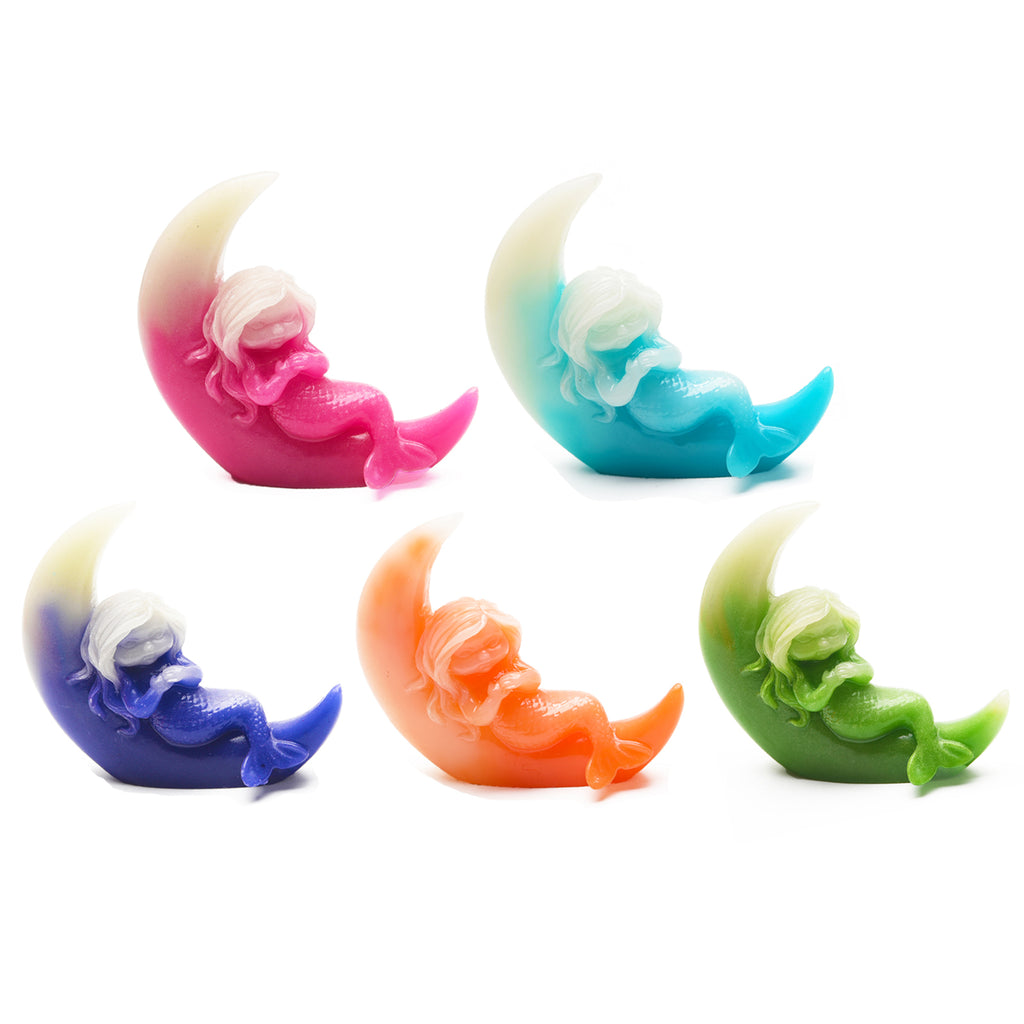 luminous moon mermaid carvings