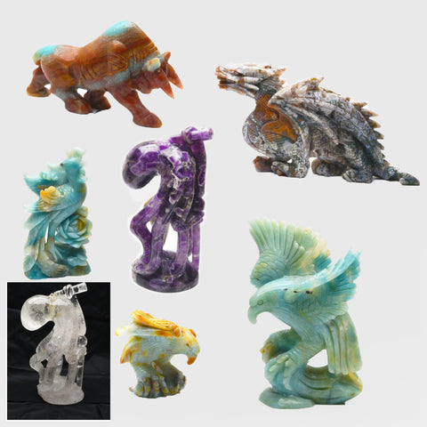 Large crystal animal carvings【NEW! HOT! 7 Kinds】
