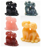 Crystal pet dog carvings【5kinds Cute】