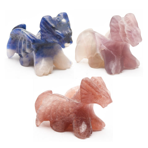 Crystal dragon carvings【3 kinds】