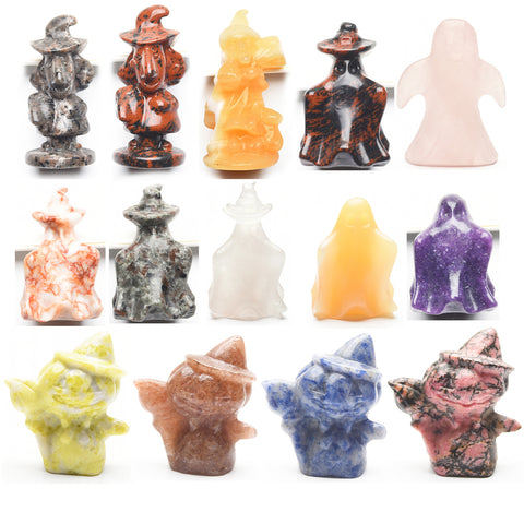 Halloween Ghost and wizard Carvings【Different styles】