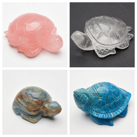 Crystal turtle carvings【4kinds $15-$55 each】