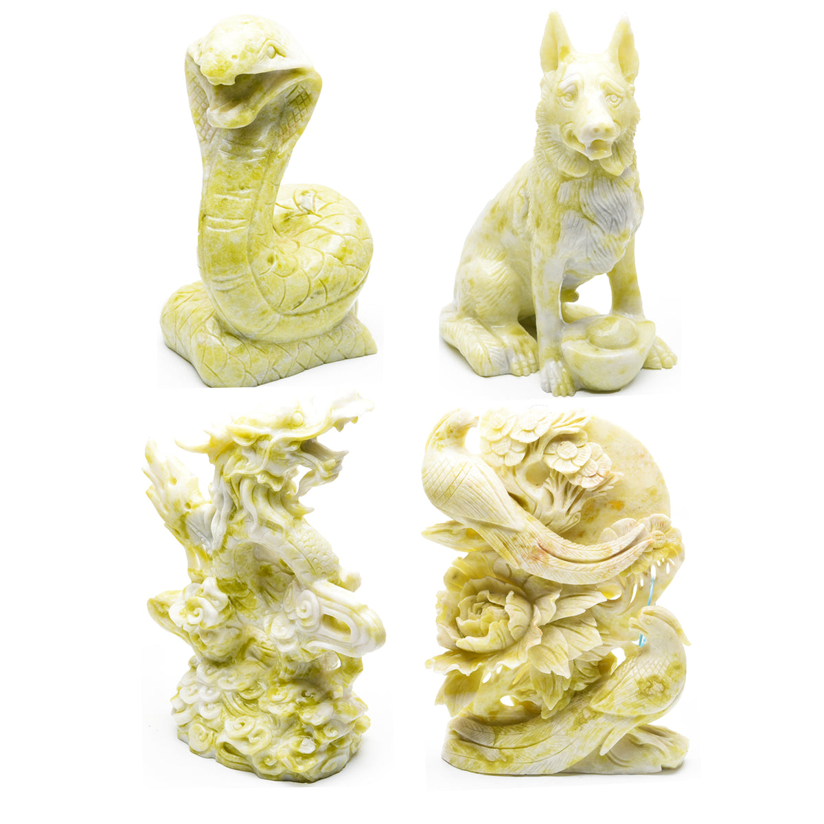 Large Olive jade carvings 【big size】