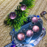 925silver Starlight rose quartz rings pendants