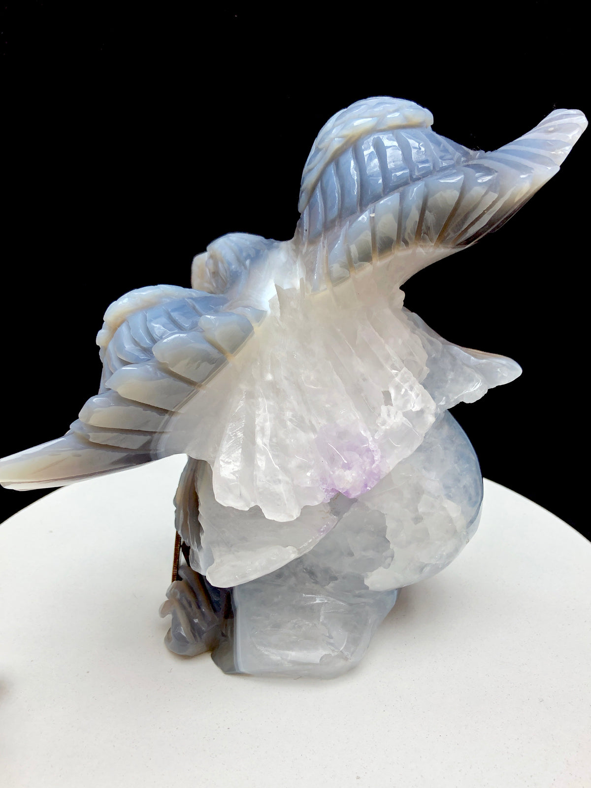 agate eagle carving