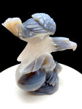agate eagle carving